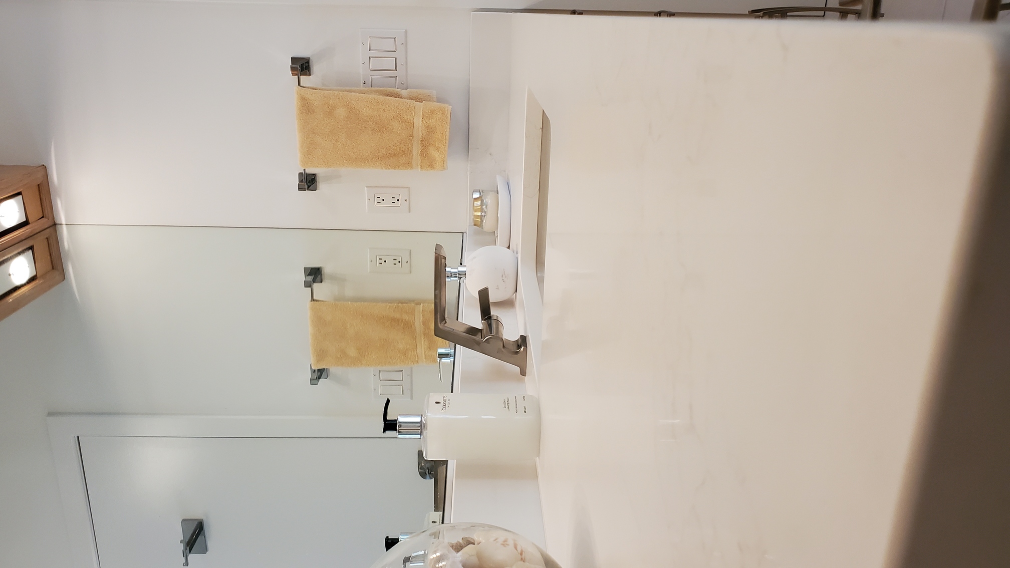 tiled shower